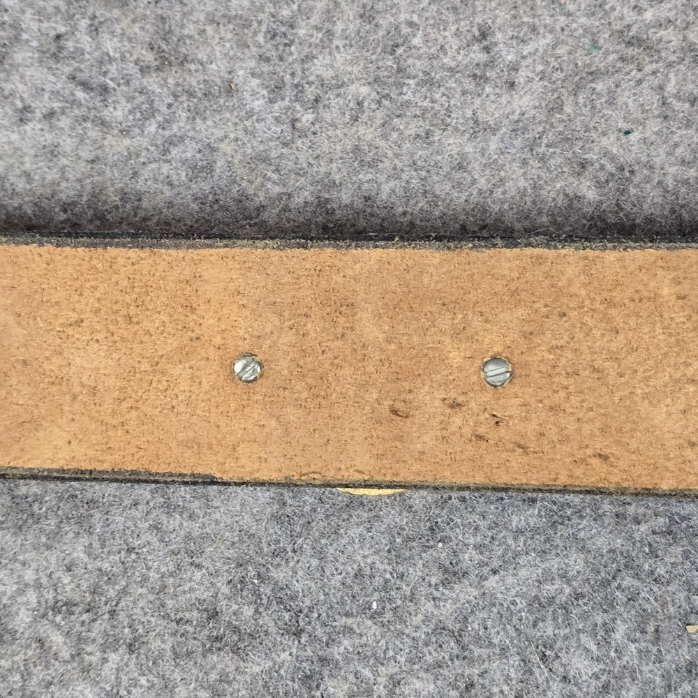 Vintage Jacobs Leather Belt Small Brown Cat Concho No Buckle USA CT 27.5" - Picture 14 of 16